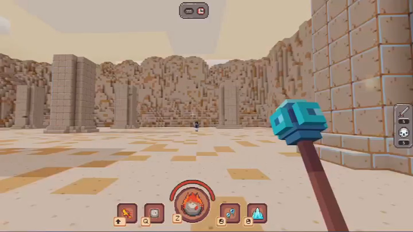 A screenshot of Fantasy Brawl mini game on AES